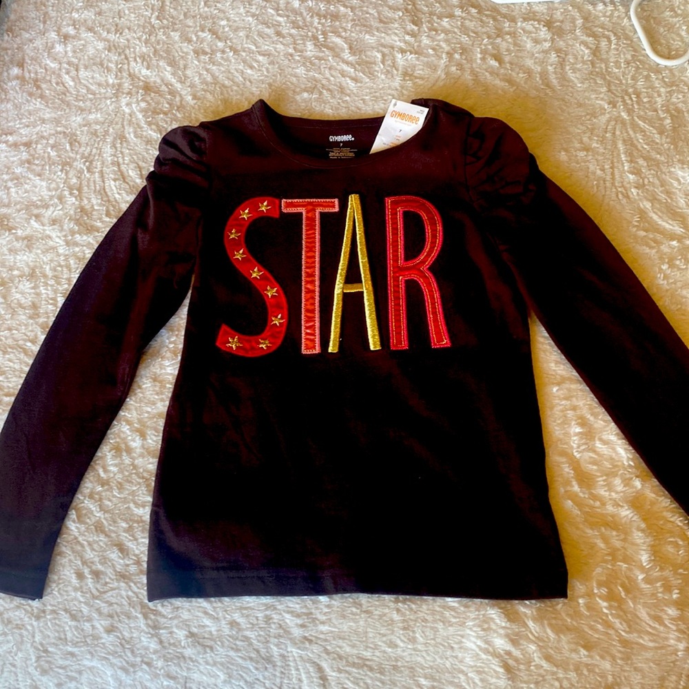 Girls size 7 embroidered STAR shirt from Gymboree